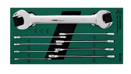 Organize your workshop with the SATA 09904 11-piece open end wrench set. Durable EVA tray design for quick tool access in SATA carts. Shop professional tools.