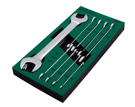 Organize your workshop with the SATA 09904 11-piece open end wrench set. Durable EVA tray design for quick tool access in SATA carts. Shop professional tools.