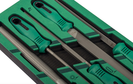 SATA 09910A 8-Piece File Set - Professional Metalworking Tool Kit SATA