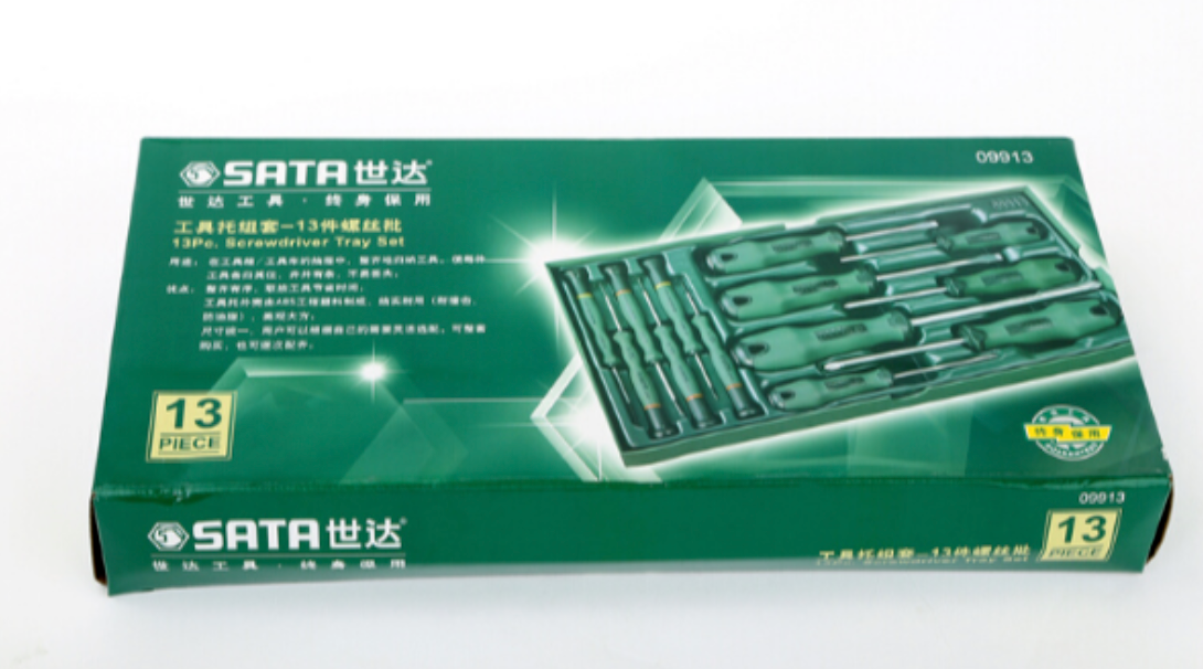 Organize your workspace with the SATA 09913 13-piece screwdriver tray set. Includes precision and rubber-handle drivers for all your repair needs. Shop now.
