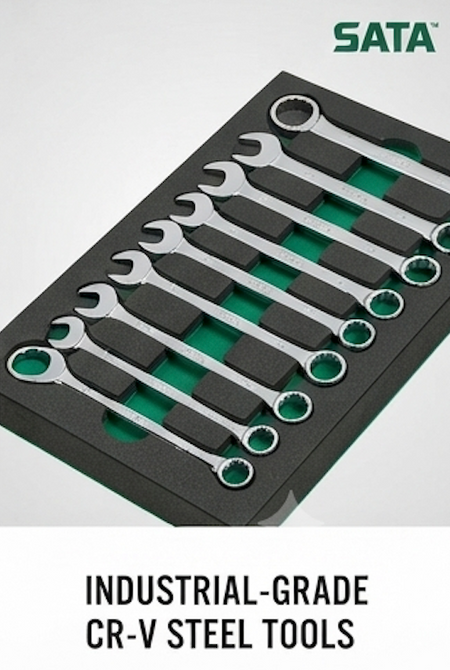 Upgrade your workshop with the SATA 09918 246-piece tool storage and tray set. Includes a 7-drawer roller cabinet and comprehensive tool collection. Shop now.
