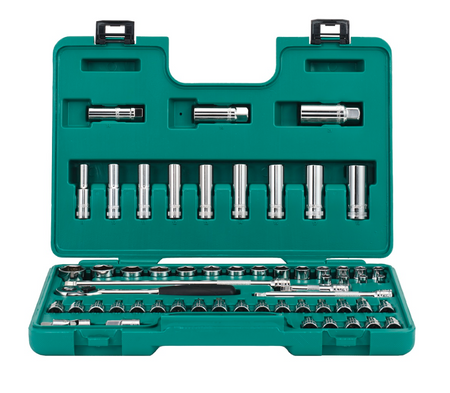 Shop the SATA 09944 58-Piece 3/8" Dr. Socket Set: sockets, deep sockets, Torx & hex bits, extension bars. Complete socket set in a durable case.