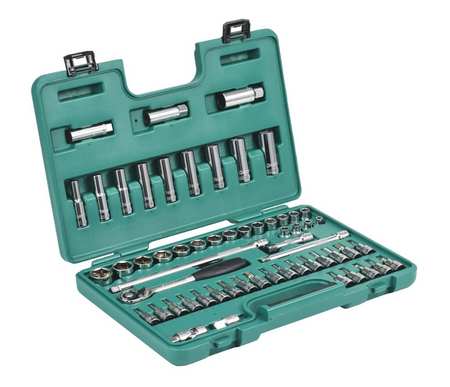 Shop the SATA 09944 58-Piece 3/8" Dr. Socket Set: sockets, deep sockets, Torx & hex bits, extension bars. Complete socket set in a durable case.