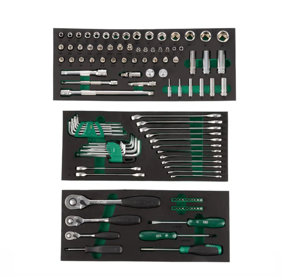 SATA 09960 118Pc. Mechanical Maintenance Tool Set | EVA Tray & Box ...