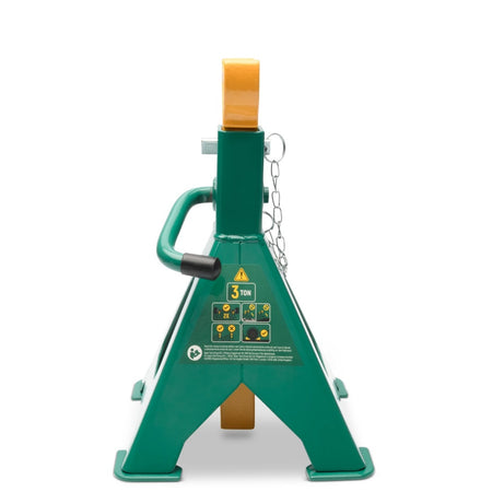 Shop SATA Jack Stands (3T/6T). Features heavy-duty steel construction, 10-level height adjustment, and safety pins. Professional GS-certified vehicle support.