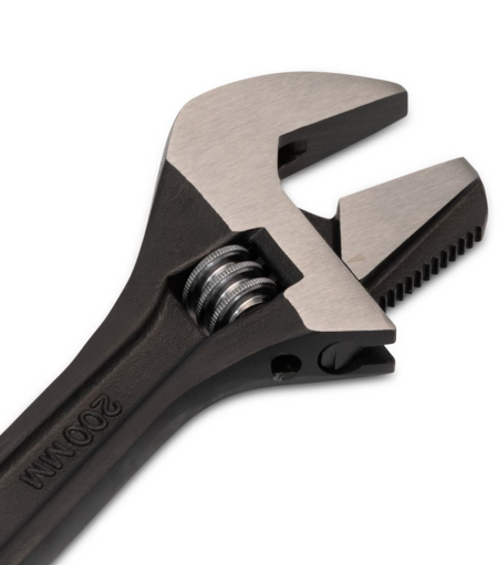 SATA ST09000 11-piece pass-thru adjustable wrench set, 8" wrench + 10 vortex sockets, 10-19mm. Lifetime warranty included.