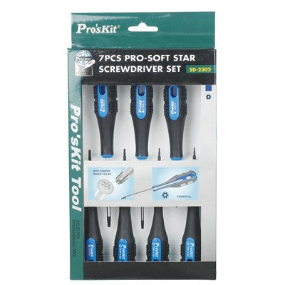 PRO'SKIT SD-2302 7 Pcs Pro-Soft Screwdriver (TR)