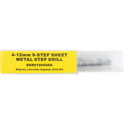 Sherwood 4-12mm 9-Step HSS Sheet Metal Step Drill SHERWOOD