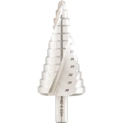 Sherwood 6-38mm 12-Step HSS Sheet Metal Step Drill SHERWOOD