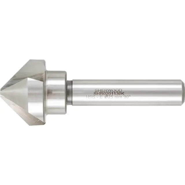 Sherwood SHR0201130K 25mm 90° HSS-Cobalt 3-Flute Countersink SHERWOOD