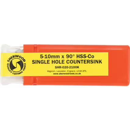 Sherwood 5–10mm 90° Single Hole Countersink SHR0202100K SHERWOOD