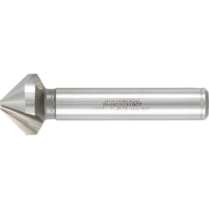 Sherwood SHR0203190T 19mm 90° HSS-Cobalt Countersink DIN335 SHERWOOD