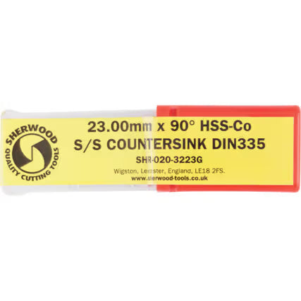 Sherwood SHR0203223G 23mm 90° HSS-Cobalt Countersink DIN335 SHERWOOD
