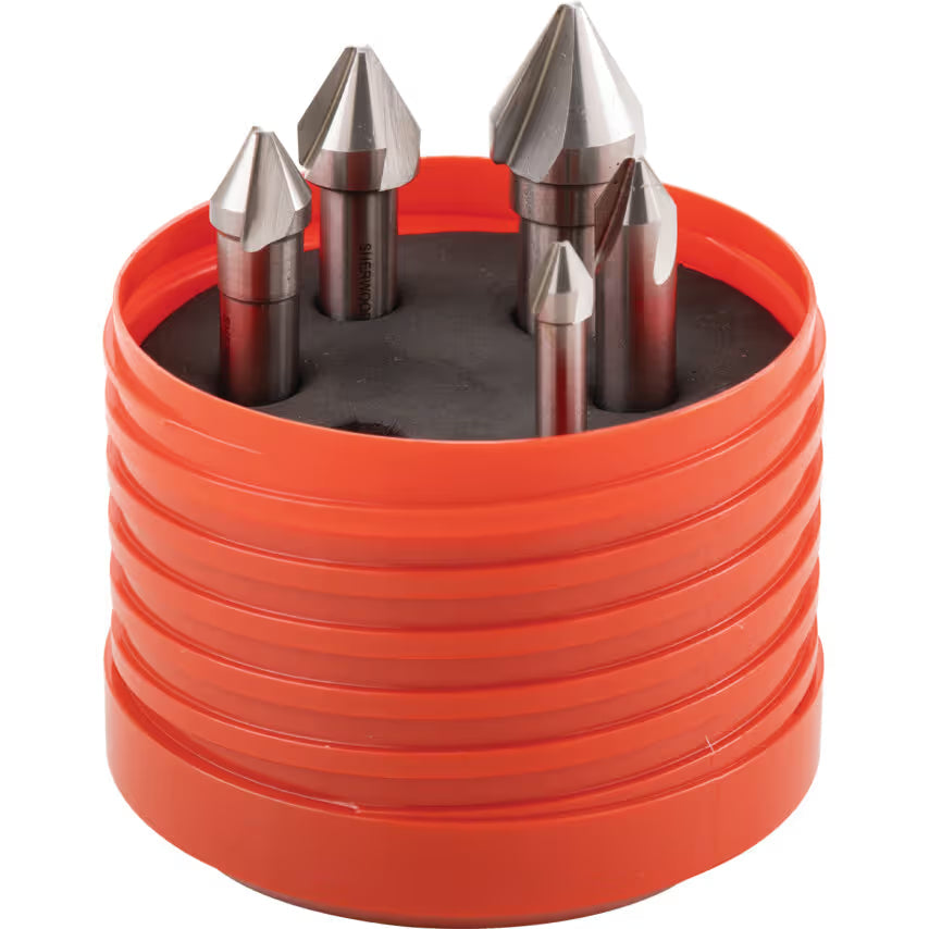 Sherwood 6–16mm 60° HSS Cobalt Single-Sided Countersink Set SHERWOOD