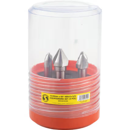 Sherwood 6–16mm 60° HSS Cobalt Single-Sided Countersink Set SHERWOOD