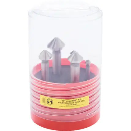 Sherwood 5Pc 90° HSS-Cobalt S/S Countersink Set SHR0209260K Tool Kit SHERWOOD