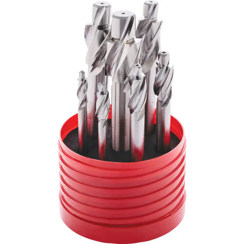 Sherwood SHR0219010A M3–M12 HSS Plain Shank Counterbore Set 7pcs SHERWOOD