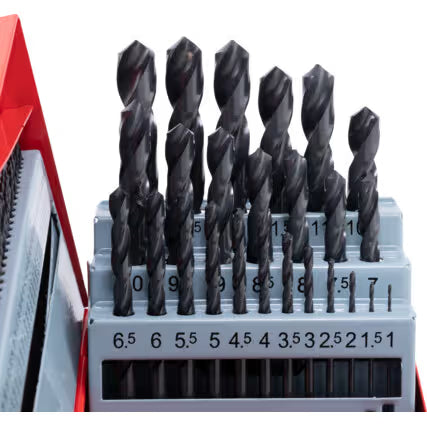 SHERWOOD SHR0258920K SET OF 114 HSS MET/IMP JOBBER DRILLS SHERWOOD