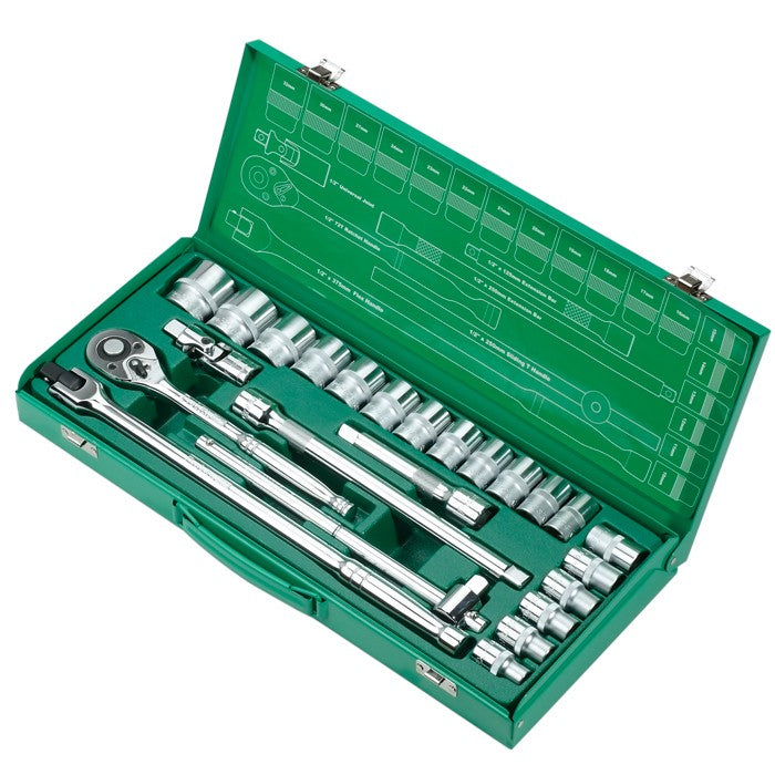 PRO'SKIT HW-42401M 24Pcs 12.7mm Driver Socket Tool Set PRO'SKIT