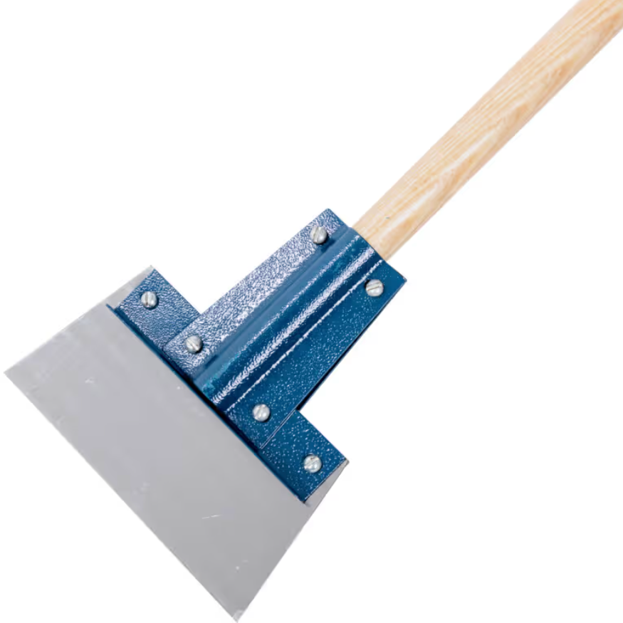 Sitesafe Floor Scraper 100mm Stainless Steel Blade | Wooden Handle SSF5223863A SITESAFE