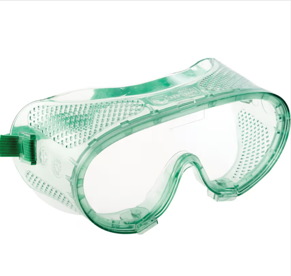 Sitesafe 1B Z87+ Safety Goggles - Green Frame - SSF9600500K SITESAFE
