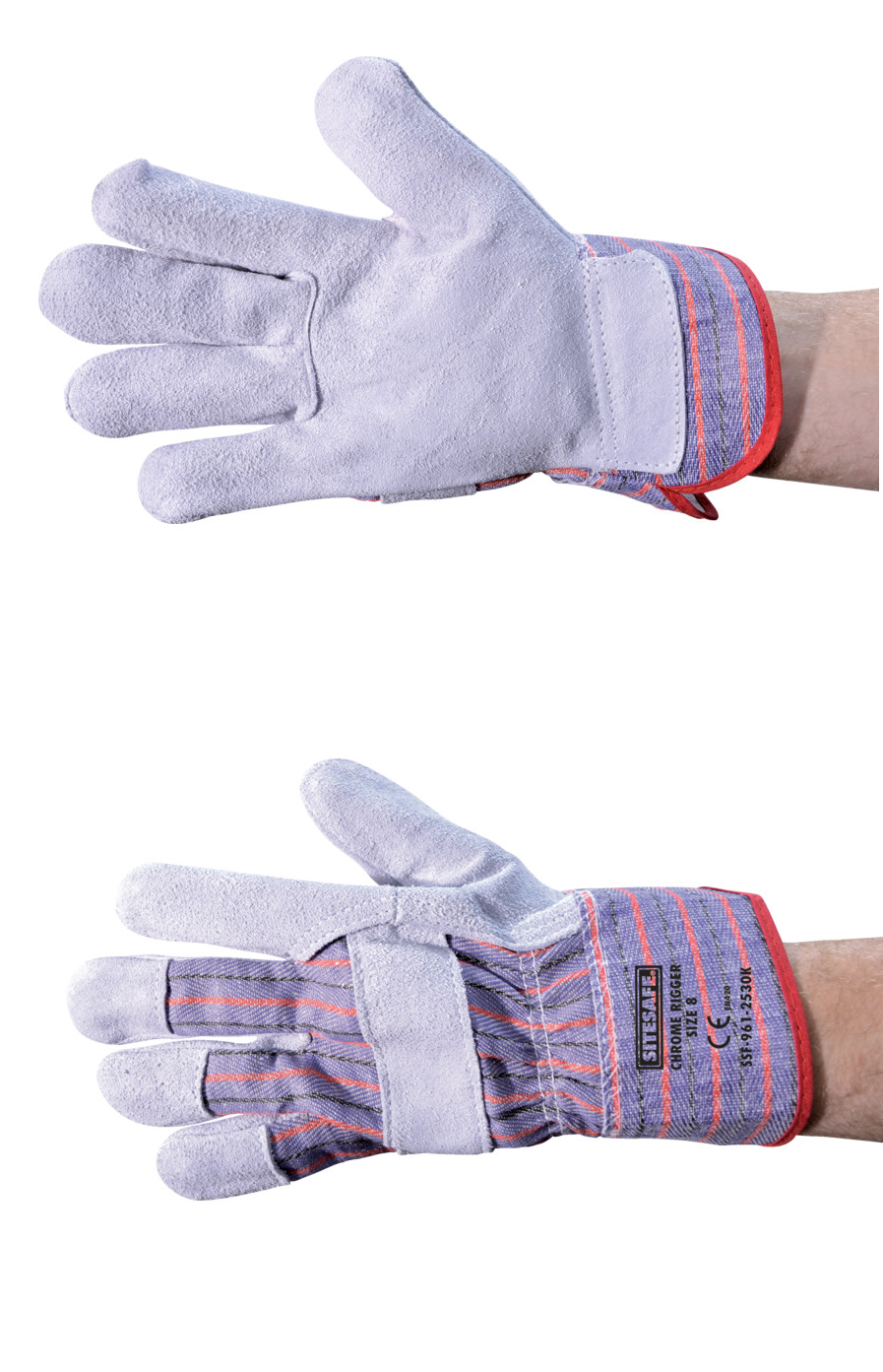 TUFFSAFE SSF9612520K Contractor Standard Chrome Rigger Gloves