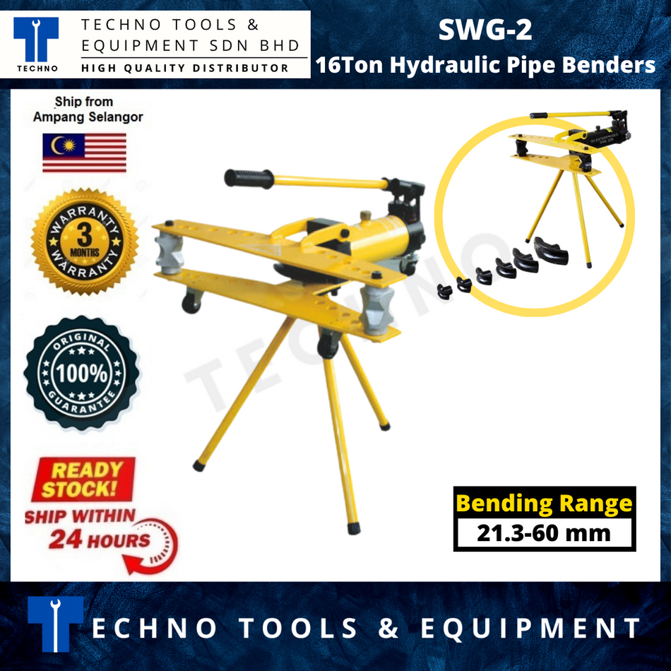 Hydraulic Pipe Benders 16 Ton 1/2'' - 2'' SWG-2A