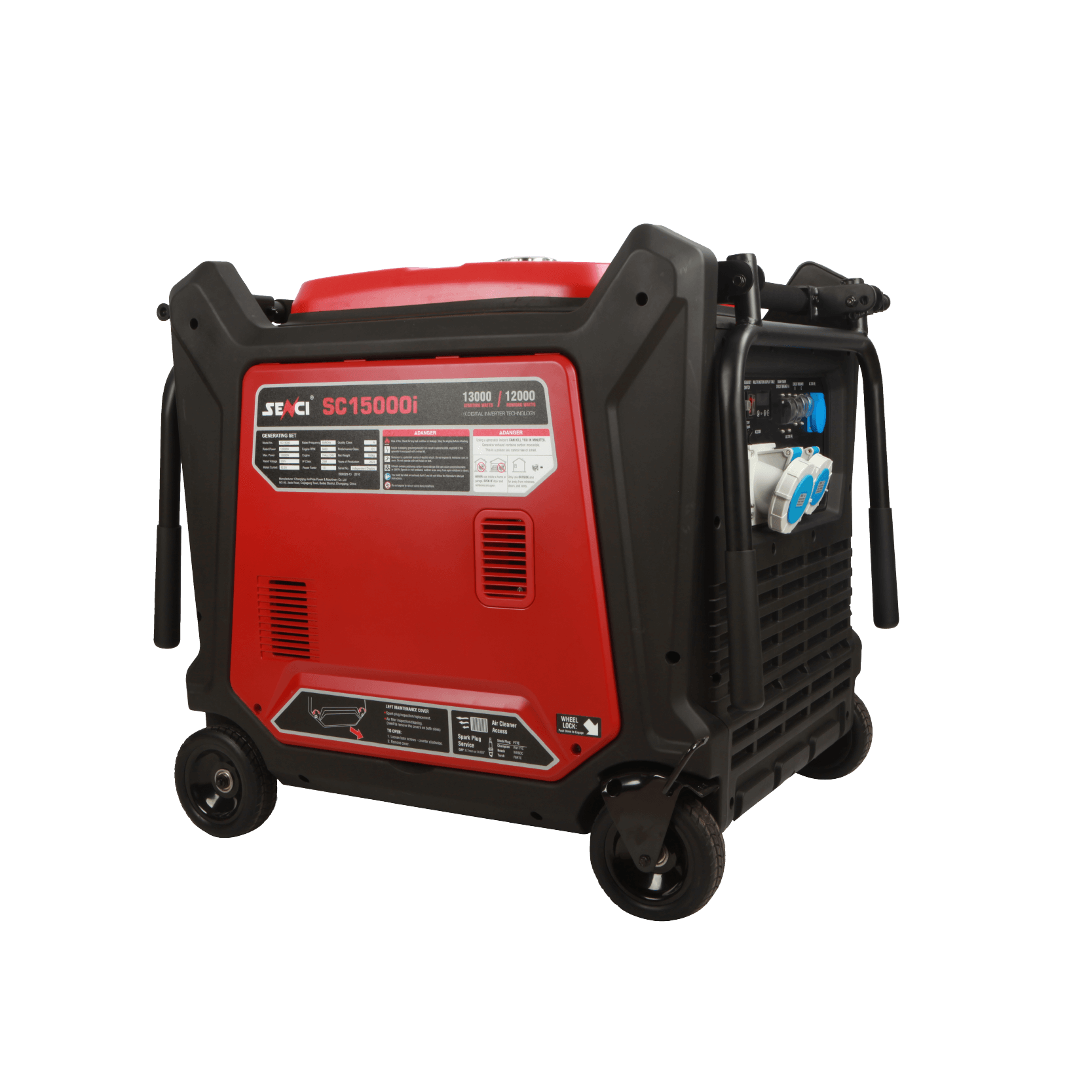 Senci SC15000i, Petrol Silent Inverter Generator, 13kW, Engine 744cc, Fuel Tank 40L, 170kg SENCI