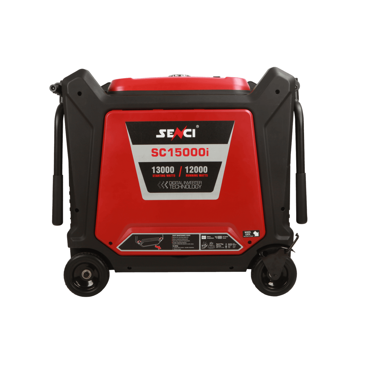 Senci SC15000i, Petrol Silent Inverter Generator, 13kW, Engine 744cc, Fuel Tank 40L, 170kg SENCI