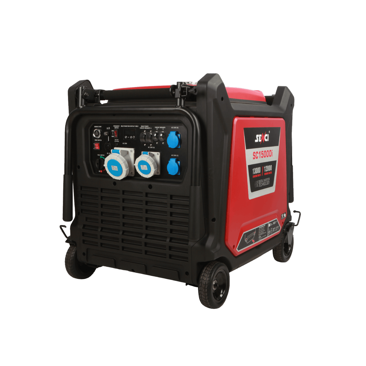 Senci SC15000i, Petrol Silent Inverter Generator, 13kW, Engine 744cc, Fuel Tank 40L, 170kg SENCI
