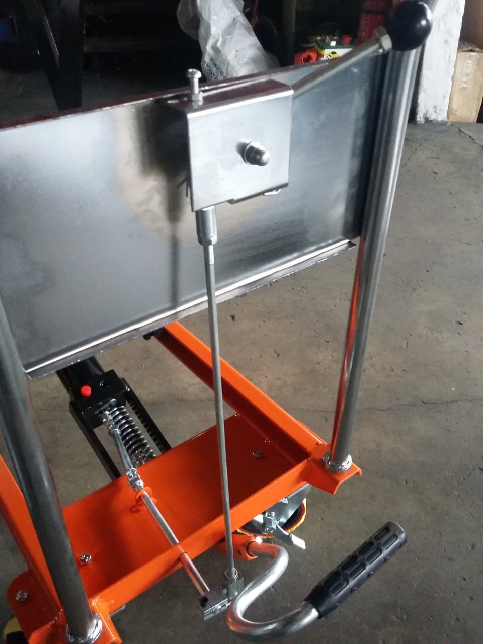 Hydraulic Table Lifter TF50 (500kg), Single Scissor, Orange Colour