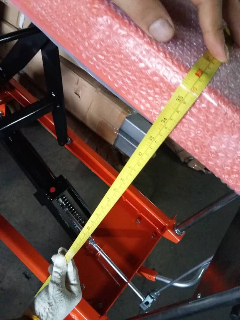 Hydraulic Table Lifter TF50 (500kg), Single Scissor, Orange Colour