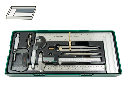 JONNESWAY 7PC. PRECISION MEASURING TOOL KIT MTC101SP