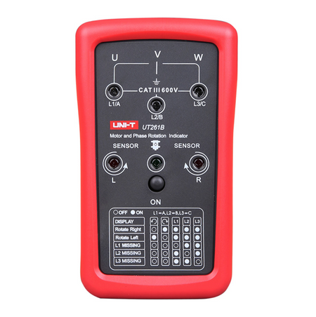 Uni-T 261A Phase Sequence Indicator – 40V-690V 3-Phase Rotation & Missing Phase Tester (UT261A) UNI-T