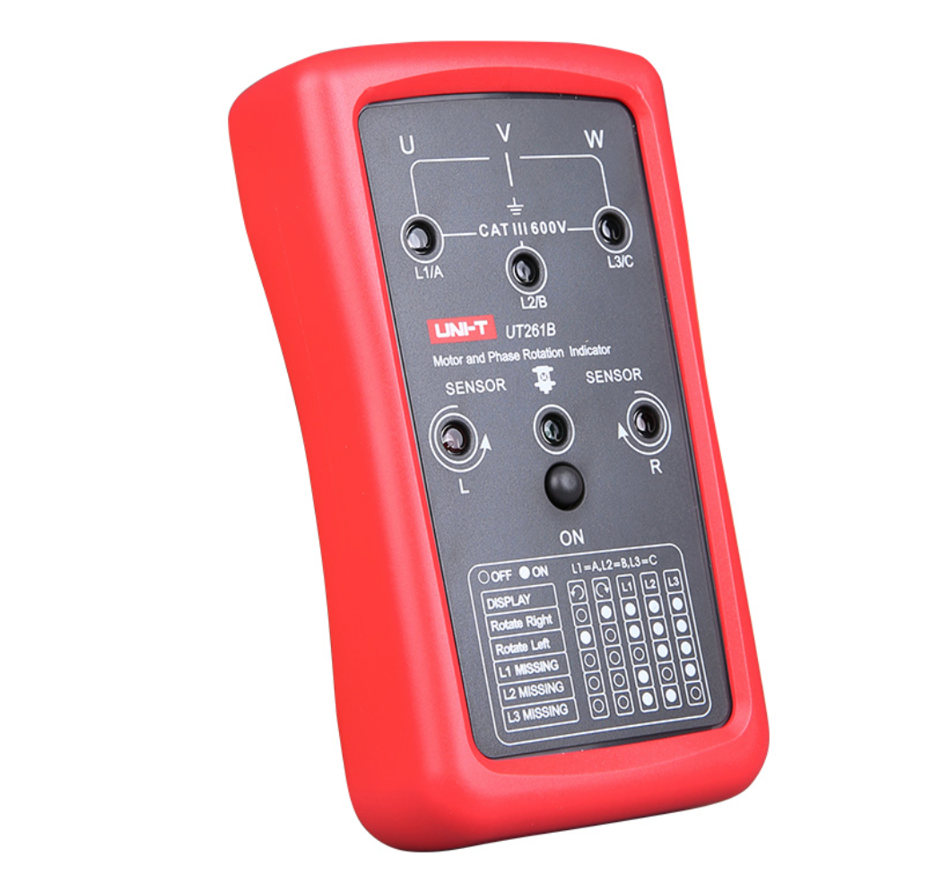 UNI-T 261A Phase Sequence Indicator – 40V-690V 3-Phase Rotation & Missing Phase Tester (UT261A) UNI-T