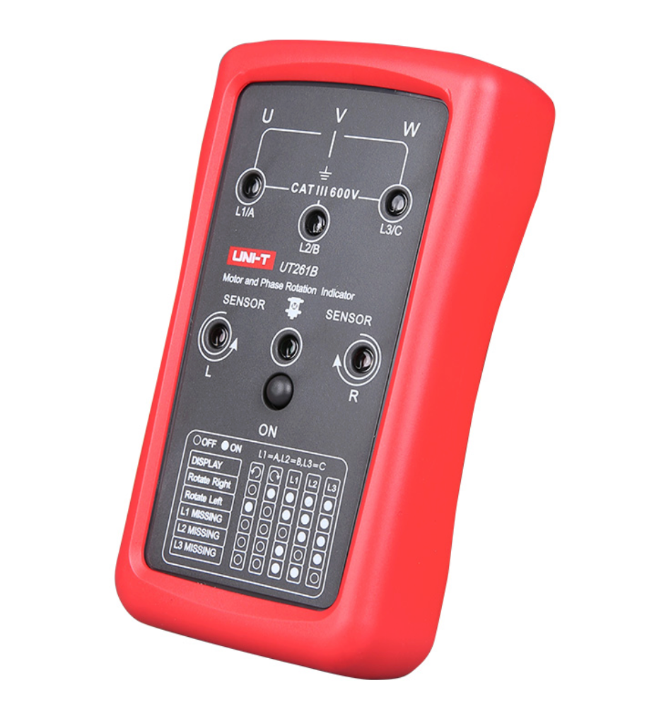 UNI-T 261A Phase Sequence Indicator – 40V-690V 3-Phase Rotation & Missing Phase Tester (UT261A) UNI-T