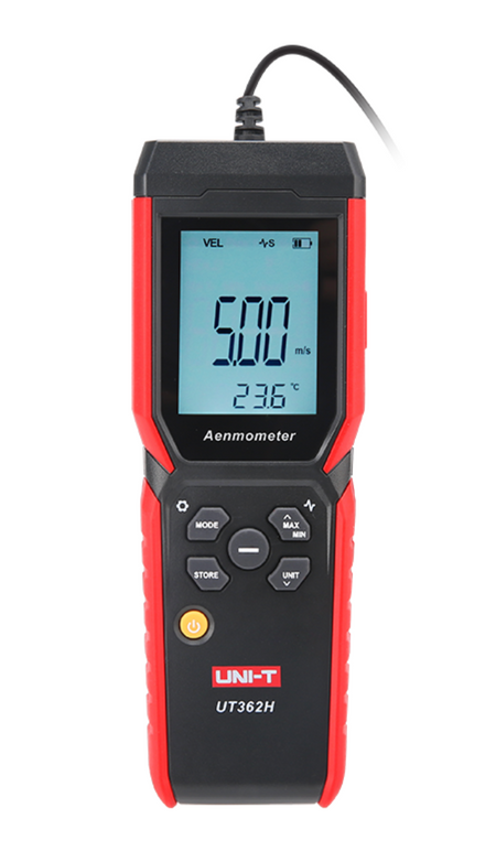 UNI-T UT362H Hot Wire Anemometer: High-Accuracy HVAC Testing Meter UNI-T