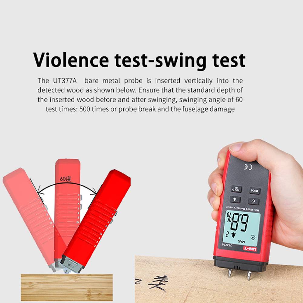 Uni-Trend UT377A Mini Moisture Meter Violence Test
