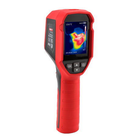 Buy the Uni-T UTi712S handheld thermal camera with high-resolution infrared imaging for HVAC, electrical, and industrial inspections.