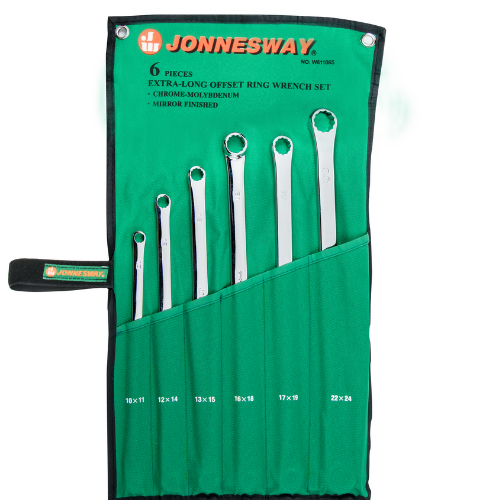 JONNESWAY 6PCS EXTRA-LONG DOUBLE RING WRENCH SET W61106S