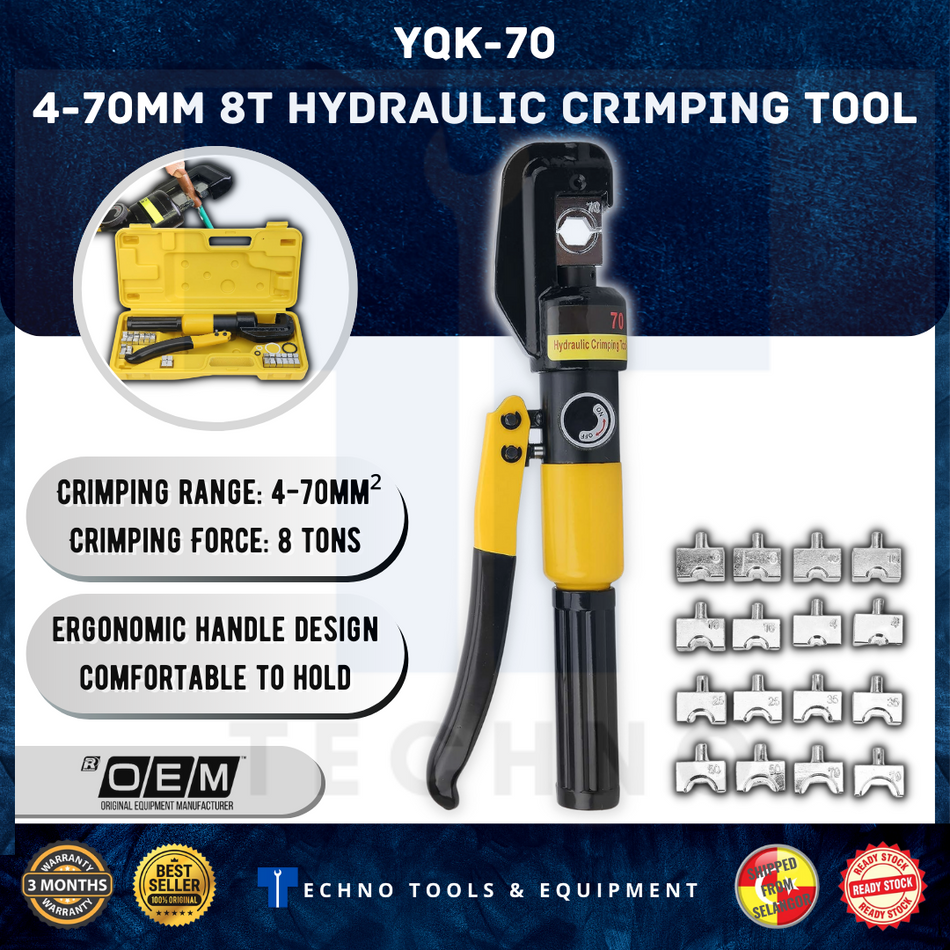 YQK-70 4-70mm Hydraulic Crimping Tool