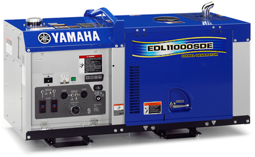 YAMAHA EDL11000SE: DIESEL BRUSHLESS GENERATOR, MAXIMUM OUTPUT: 8.0KVA, ENGINE: 719CC, 295KG (EDL-11000-SE)