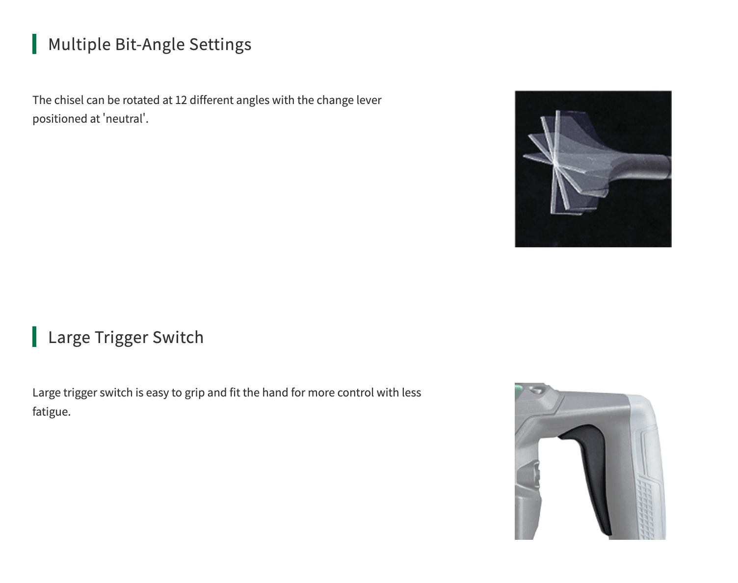 HiKOKI DH40MC 40mm (1-9/16") Rotary Hammer | 1100W Power Tool HIKOKI