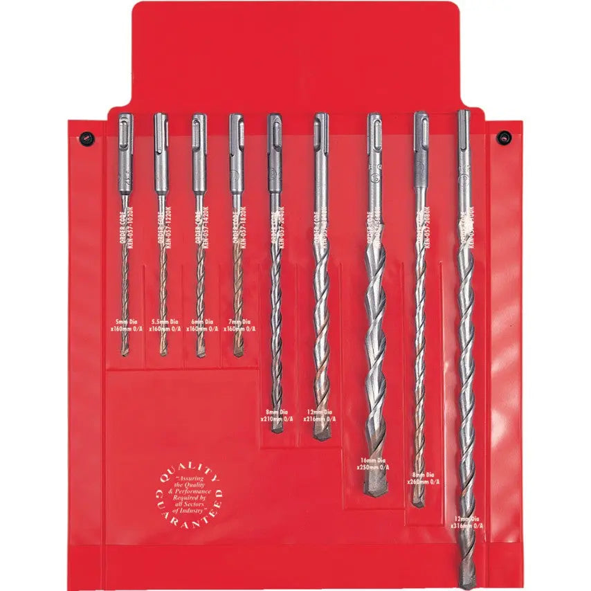 Kennedy SDS Plus Hammer Drill Bit Set 9 Piece KEN0577020K KENNEDY