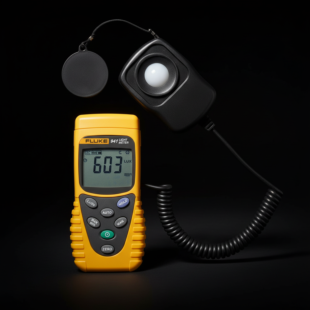 Fluke 941 Light Meter with Dramatic Lighting