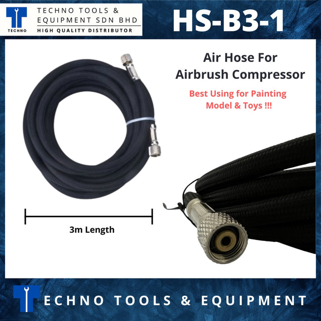 HAOSHENG HS-B3-1 Air Hose For Airbrush Compressor (For Painting Model & Toys)