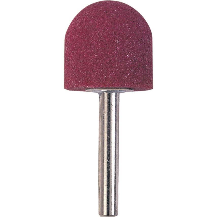 Kennedy KEN2500210K A21 mounted point, round-nosed aluminium oxide stone on 6mm shank