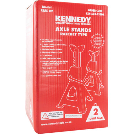 KENNEDY 2-TONNE AXLE STANDS (PR) (KEN5035520K), 2 TON HEAVY DUTY JACK STAND KENNEDY