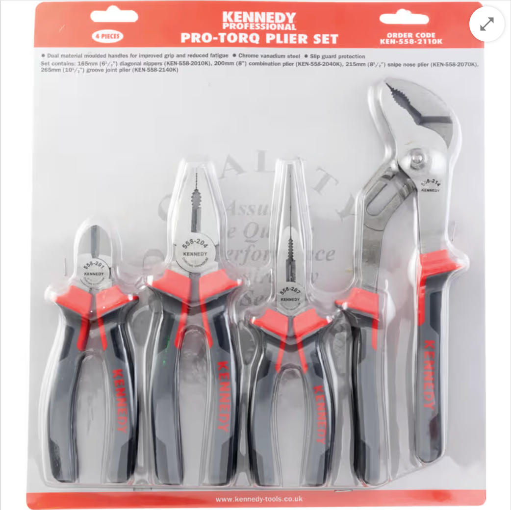 KENNEDY (SET-4) / (SET-3) PRO-TORQ PLIERS KEN5582110K / KEN5582120K KENNEDY