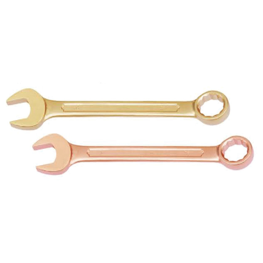 Kennedy Pro beryllium copper non-sparking combination spanners, open end and ring end, 8 to 36mm range
